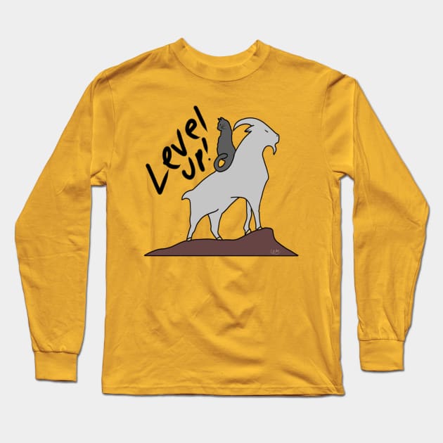 Level Up! Long Sleeve T-Shirt by Wolfgon Designs